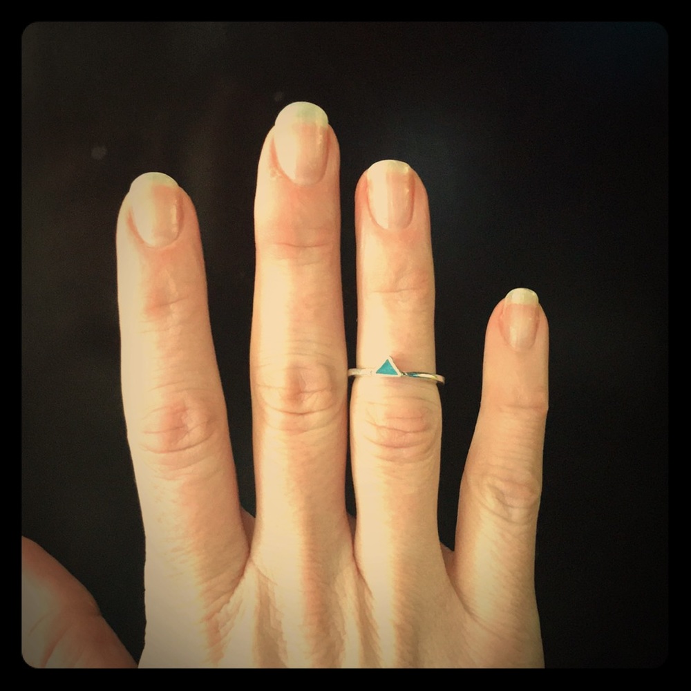 Stackable Triangle Knuckle Ring - Picture 2 of 2